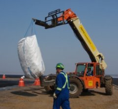 Bags Easily Transported to Installation Location